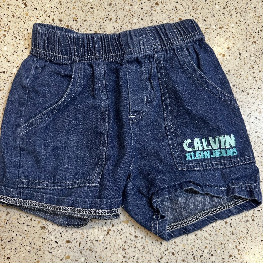 Size 12 m Calvin Klein denim shorts boys cute great condition bundle and save